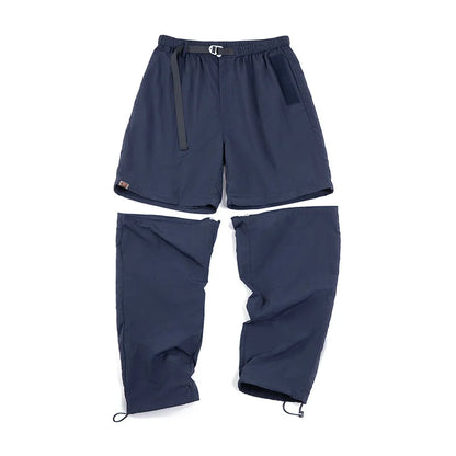 Maden Outdoor Removable Cargo Pants Men Casual Hiking Mountain Functional Trousers Straight Jogger Short Pants Techwear Big size