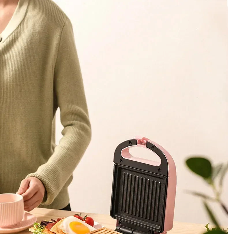 Multifunctional Waffle and Sandwich Maker - Double-Sided Breakfast Toaster