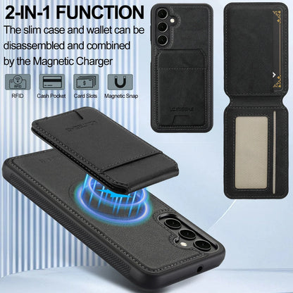Detachable Leather Case For Samsung Galaxy S26 S25 Ultra S24 Plus S22 S21 FE A55 A35 A16 A36 A56 A15 A14 Card Wallet Phone Bag