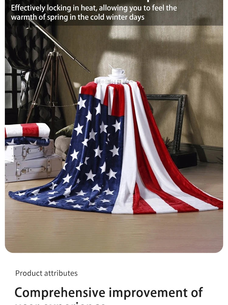 Plush Bed Blanket - Warm Throw for Sofas Cars and Travel - Machine Washable