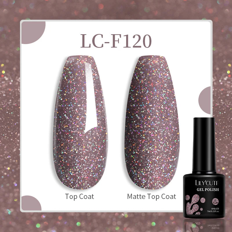 Gel Nail Polish - LILYCUTE UV Gel Varnish 7ML | Soak Off, Long Lasting Colors
