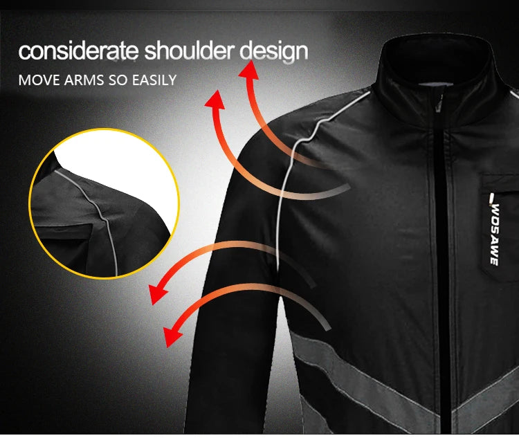 WOSAWE Cycling Jackets Summer Bicycle Jackets Windbreaker Lightweight MTB Sports Windbreaker Outdoor Sunscreen Riding Equipment