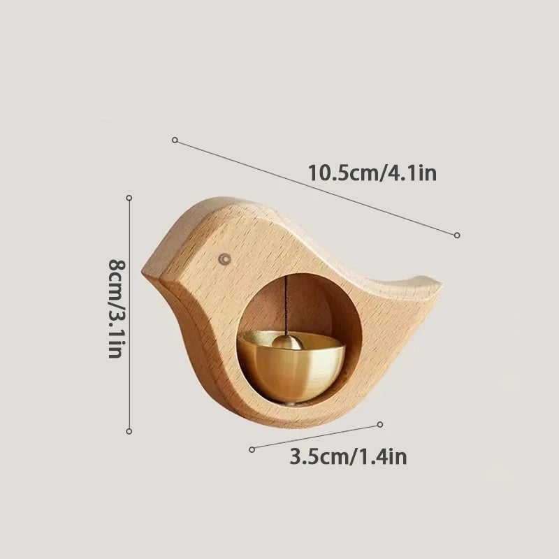 Wooden Door Bell Japanese Wind Chime Door Chime Room Decor Home Front Doorbell Landscape Bell Shopkeeper Remind Bell 풍경