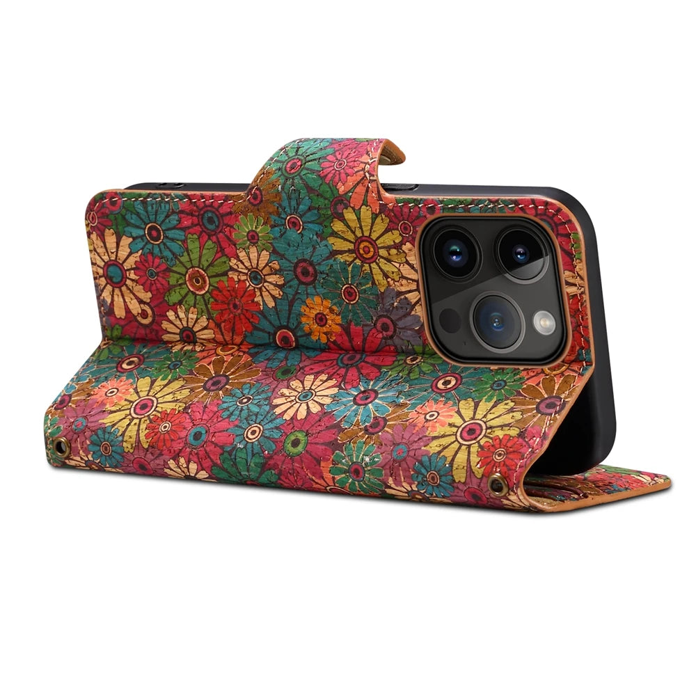 Wallet i Phone 15 Case for Coque iPhone 17 16 15 14 13 12 11 Pro Max 7 8 Plus X XS XR Case High Quality Leather Totem Flip Cover