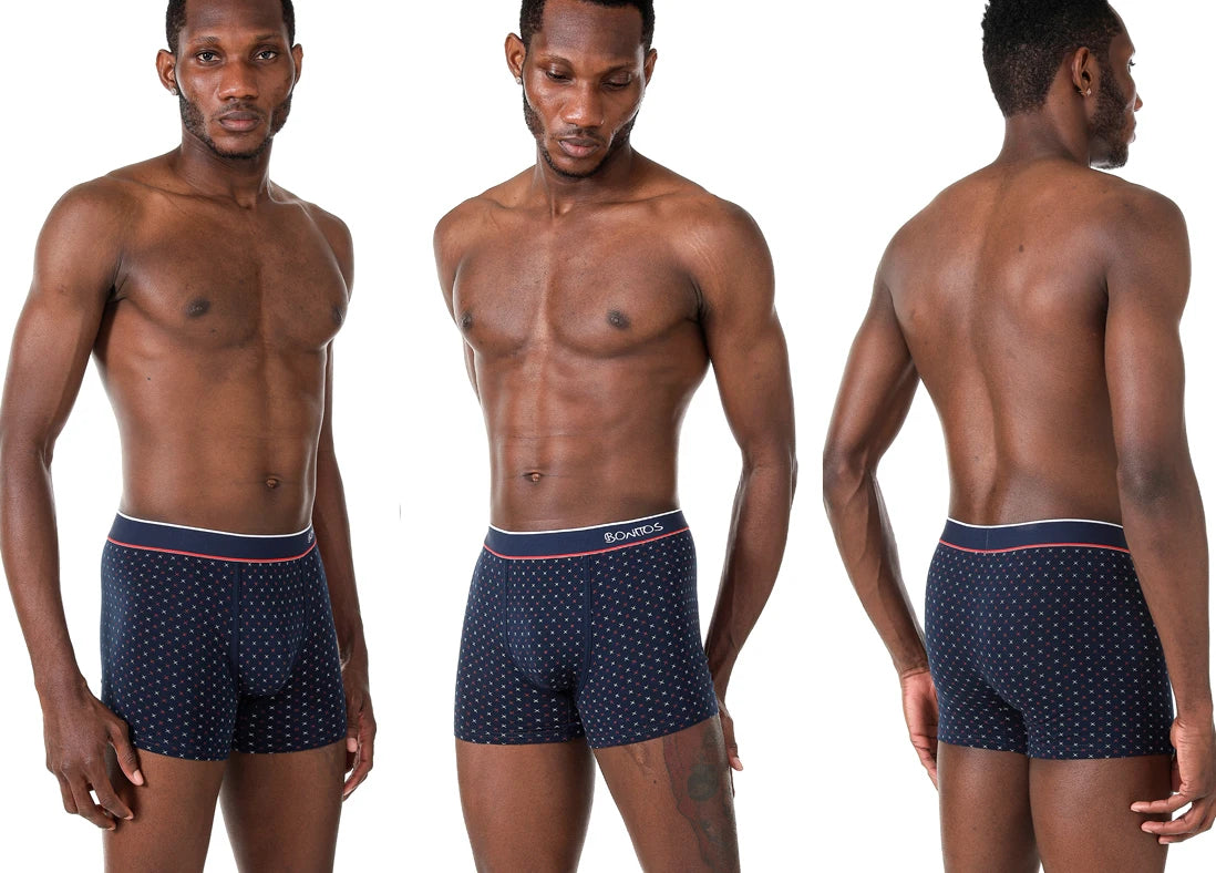 3pcs Print Men's Panties BONITOS Letter Waistband Boxer Briefs Cotton Underwear Mens Boxers Classic Men Underpants