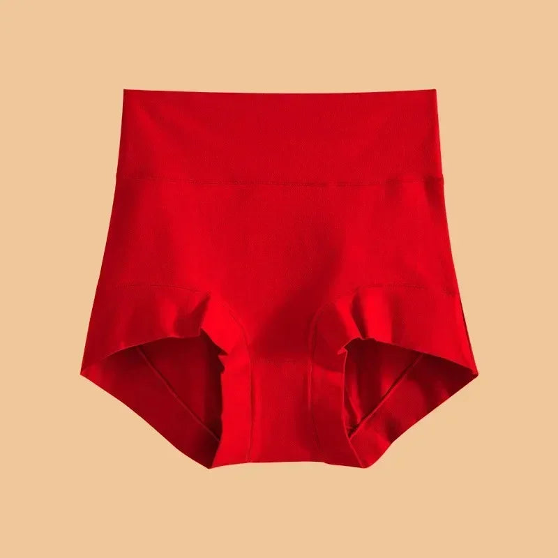 60S Cotton Panties High-Rise Panties for Women Ladies Plus Size Womens Briefs Underwear Women Tighten The Abdomen Safety Shorts