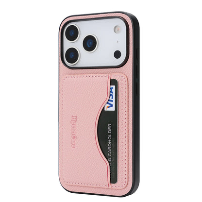 Anti-Fall Leather Case Cards Bag Kickstand Wallet Case For iPhone 17 Promax 16 Pro Max 15 Plus 14 13 12 17e 16e Phone Cover