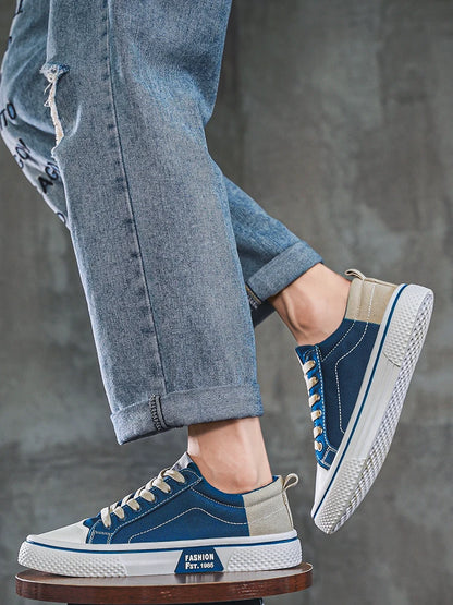 Men's Canvas Shoes Lightweight Breathable Street Style Skateboarding Spring Summer Fashion Casual Shoes for Teens