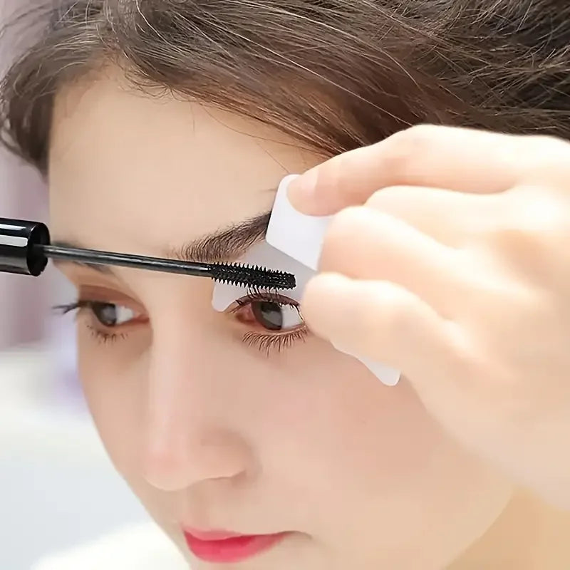 Silicone Eye Makeup Auxiliary Tool - Multi-functional Mascara/eyeshadow/eyeliner, Reusable, Suitable for Beginners' Eye Makeup