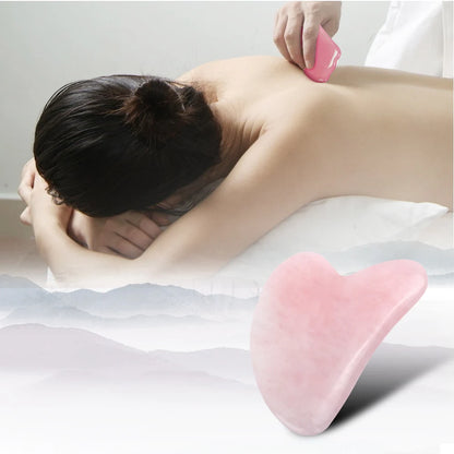 Smooth Natural Jade Gua Sha Board Portable Home Facial SPA Massage Tool Gentle Daily Skin Care Unisex Beauty Accessory