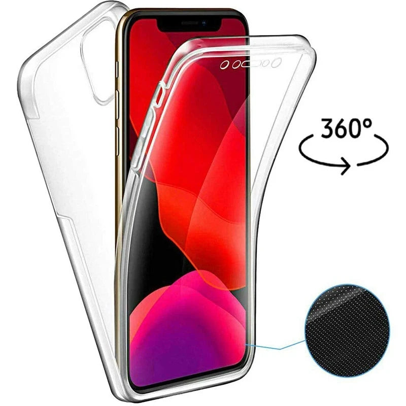 Clear 360 Full Wrap Phone Case for Samsung Galaxy S26 S25 Ultra S24 S23 S22 S21 Transparent Back Cover
