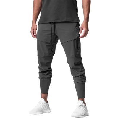 2025 New Men's Cargo Pants Summer Thin Loose Quick-Drying Elastic Leggings Running Training Sweatpants Casual Trend Trousers