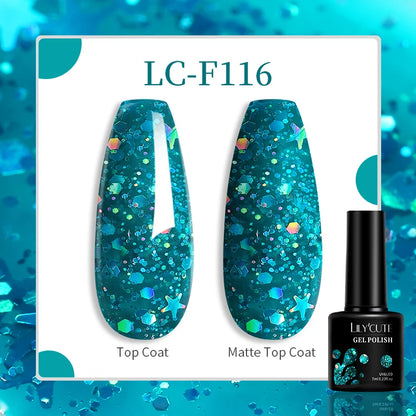 Gel Nail Polish - LILYCUTE UV Gel Varnish 7ML | Soak Off, Long Lasting Colors