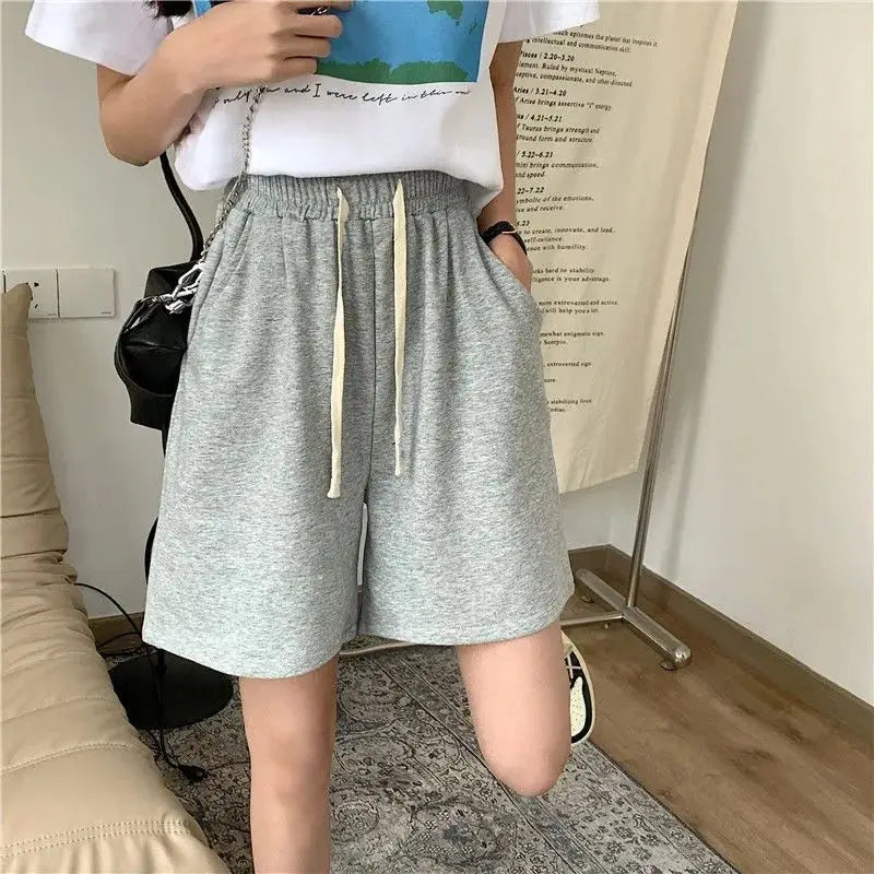 Women's Cotton Shorts – Loose Wide-Leg Casual Sports Shorts