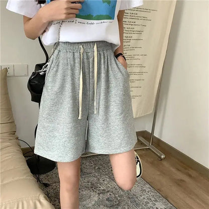 Women's Cotton Shorts – Loose Wide-Leg Casual Sports Shorts