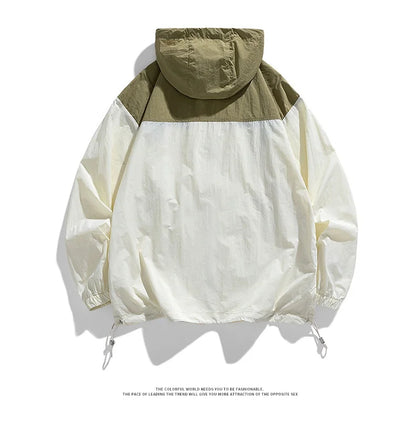 Summer New Hong Kong Style Couple Style Japanese and Korean Versatile Sunscreen Clothing Fashion Trend Versatile Outdoor Couple