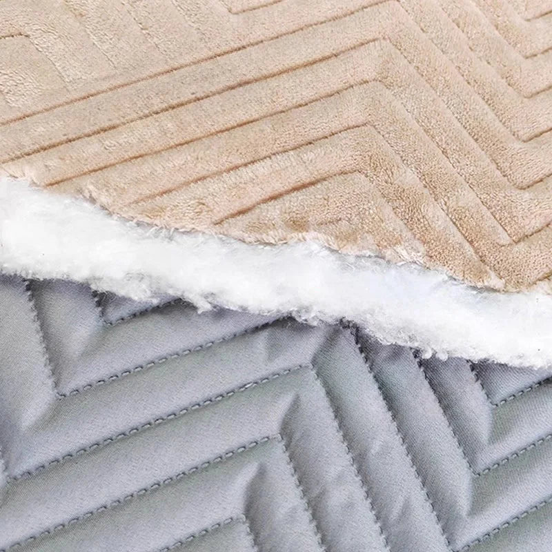 Light Blocking Curtain - Thermal Blackout Curtains for Bay Windows | Heavy Cotton, Double Layer