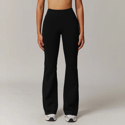 High Waist Wide Leg Pants Leggings Women Tights Fitness Bell-bottoms Yoga Elastic Leggings Push Up Gym Workout Flared Pants