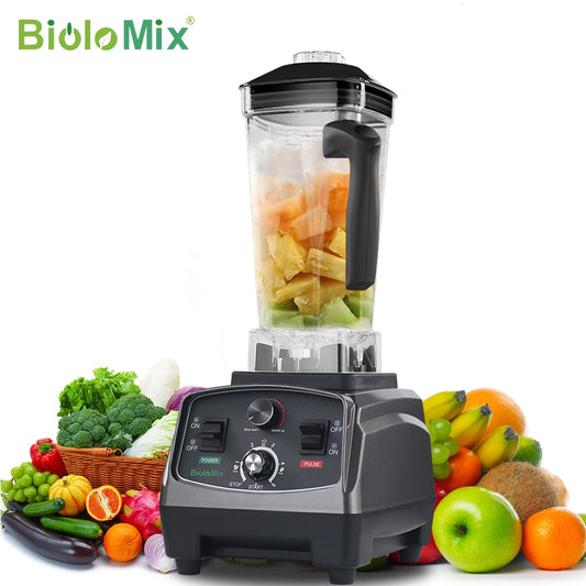 Heavy Duty Commercial Blender - 2200W Timer Mixer Juicer with 2L BPA Free Jar for Smoothies and Food Processing