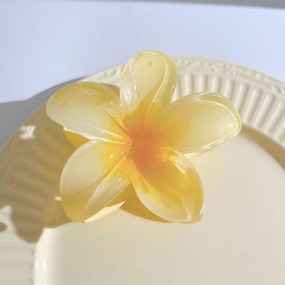 2025 New Vacation Egg Flower Hair Clips Hawaii Beach Claws Bohemian Hairpin for Girls Women Hair Claws