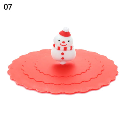 Silicone Cup Lids – Cute 10cm Leakproof Heat-Resistant Mug Covers
