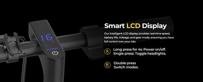 2026 LADPED LP60 Electric Scooter 350W Max 19mph Speed 8.5inch Tire Folding Design with 16 Miles Range for Adult Urban Commuting