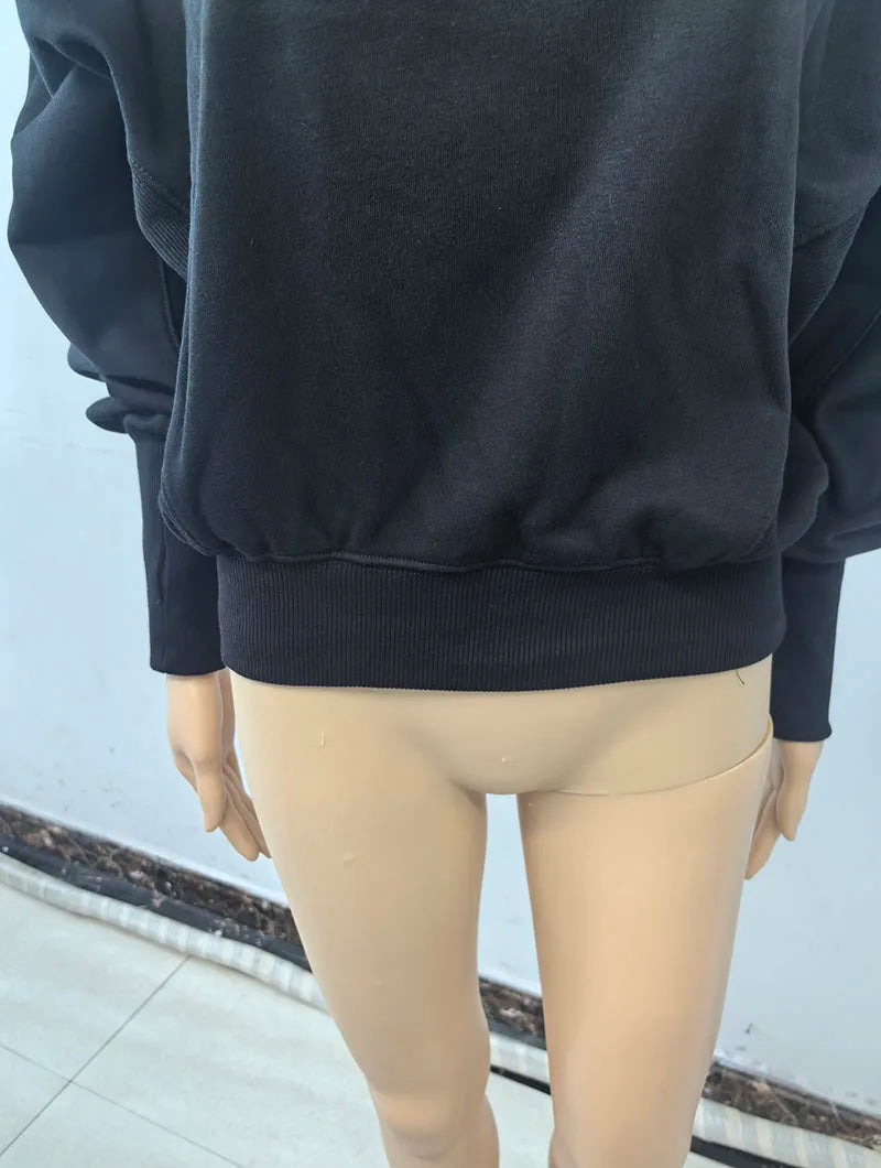 Fashion Waist Cinched Cropped Sweatshirts Women Autumn Harajuku Casual Oversized Pullover Lady Gray Long Sleeve Crewneck Hoodies