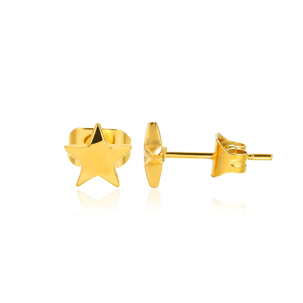Vintage Starfish Stud Earrings – Stainless Steel Ocean Studs
