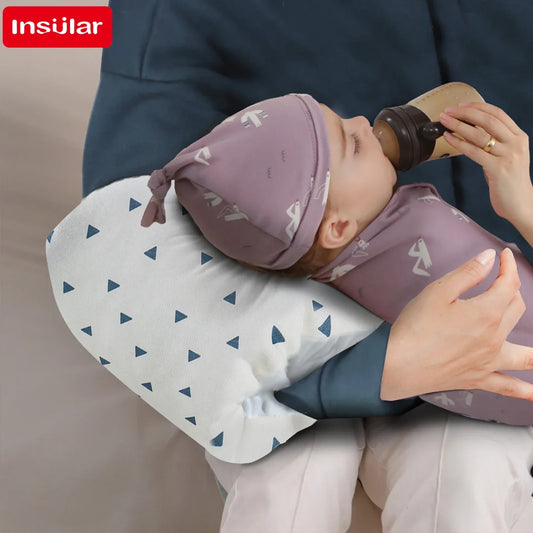 INSULAR Baby Arm Pillows Infant Nursing Anti-spit Milk Breastfeeding Pads Kids Sleeping Head Cushion Hand Warmer Chair Mattress