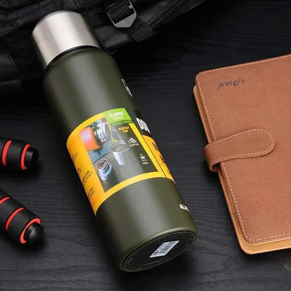 Portable Stainless Steel Thermos Large Capacity Vacuum Flask Insulated Tumbler with Rope Thermo Bottle 500/700/1000/1500ml
