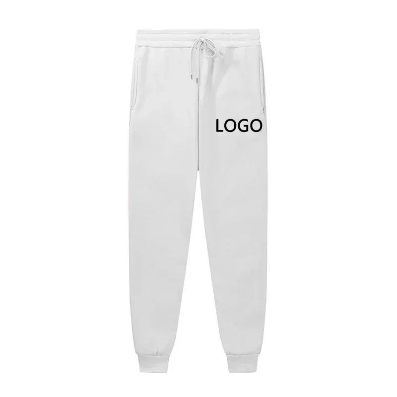 Customized Sweatpants Men Fashion Peronality Printed Drawstring Pocket Sport Pants Women Casual Workout Jogging Long Trousers