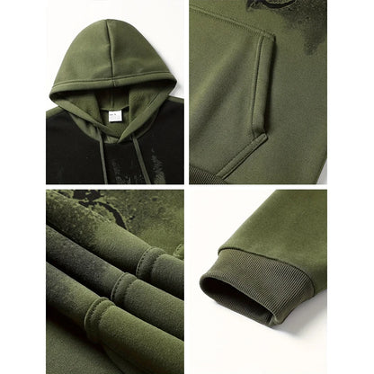 Hooded Sweatshirt and Sweatpants Outdoor Sports Jogger Suit Men's Set/Hoodie/Pants Autumn Winter Daily Casual Fashion Sportswear