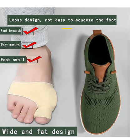 Men's wide shoes, large size casual shoes, suitable for people with fat feet wide feet, soft and light walking shoes
