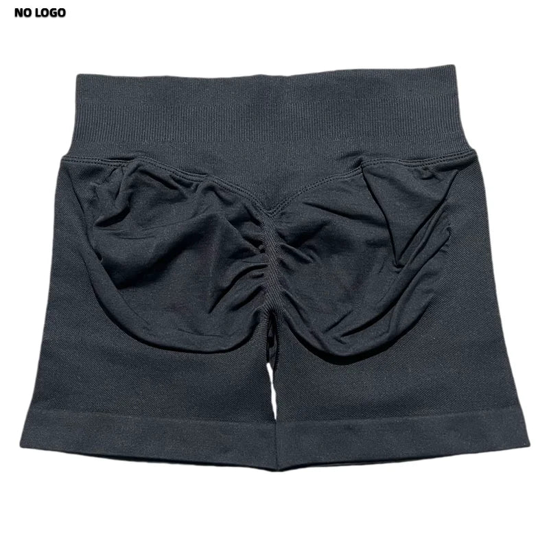 Women Sports Shorts - Low Waist Elastic Band Gym Biker Scrunch Fitness 4.5''