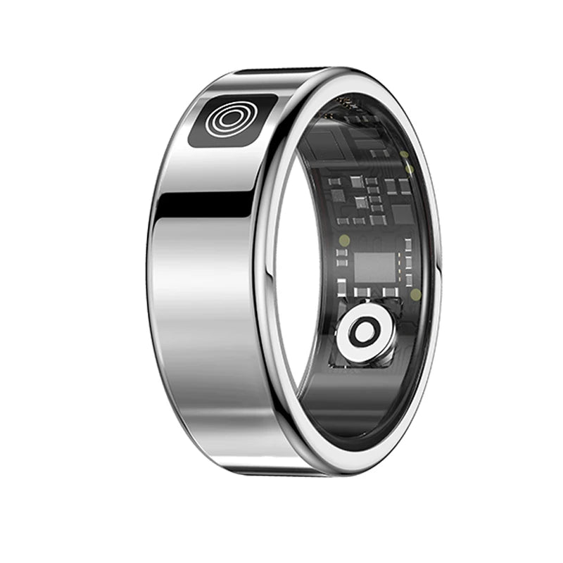 Fitness Sleep Smart Ring LED Display Screen Heart Rate Blood Oxygen Monitoring Outdoor Sports Modes IP68 & 5ATM Waterproof Ring