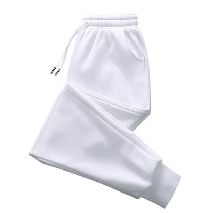 Men Sweatpants High Quality Drawstring Solid Color Jogger Pants All Season Home Outdoor Casual Sport Trousers 2025 Men's Clothes