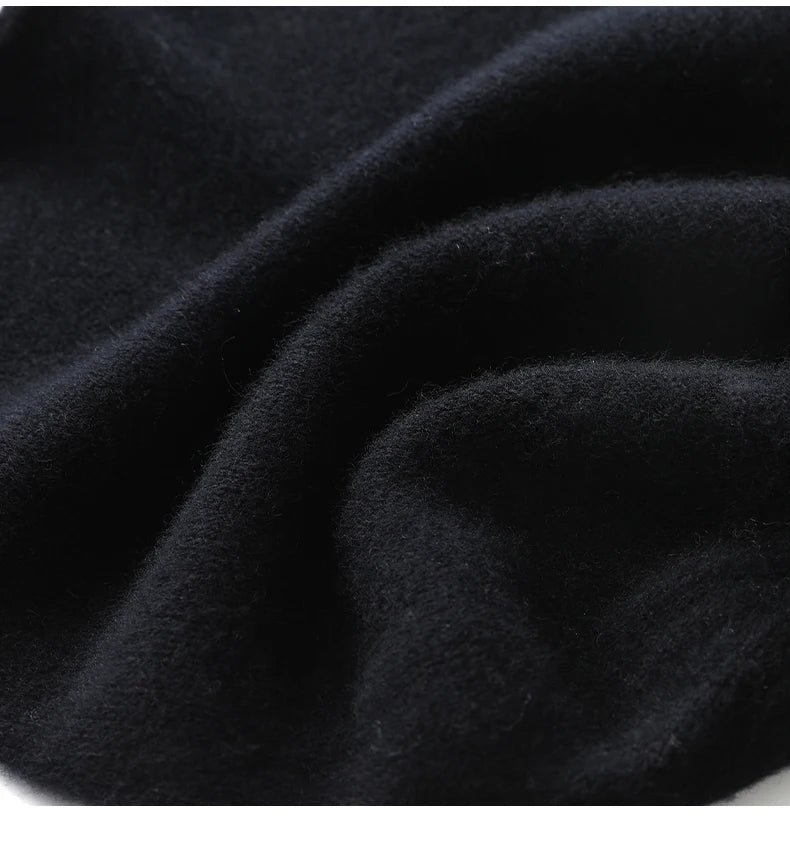Cashmere Beanie Hat - 100% Soft Knit Winter Hat For Men & Women, Solid Color