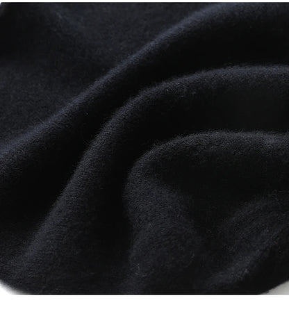 Cashmere Beanie Hat - 100% Soft Knit Winter Hat For Men & Women, Solid Color