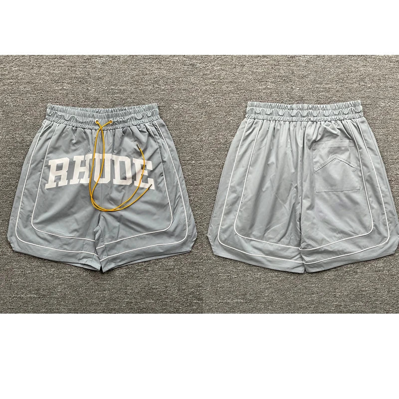 High Quality Streetwear Multi-color Rhude Beach Shorts Men Women Loose Breathable Casual Shorts