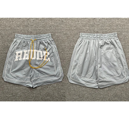 High Quality Streetwear Multi-color Rhude Beach Shorts Men Women Loose Breathable Casual Shorts