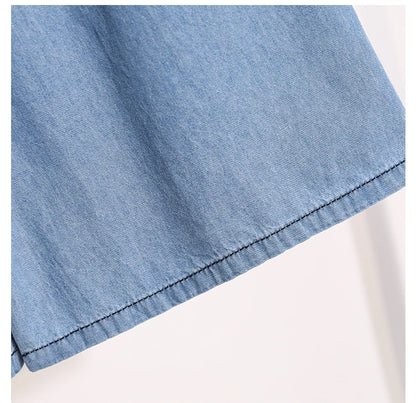 2026 High Waist Loose Fit Wide Leg Jeans Women Plus Size Casual Straight Workwear Trousers Summer Autumn Denim Capri Pants