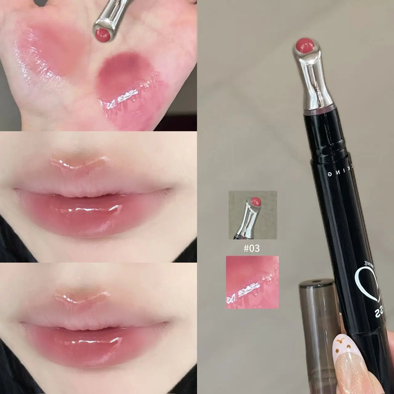 Herorange Hydrating Glossy Lip Gloss Long Lasting Brightening Create Plump Lips for Daily Date