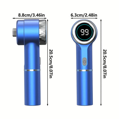 Electric Spin Scrubber With 5 Replaceable Brush Head, Three-speed Adjustable Handheld Rechargeable Shower Scrubber