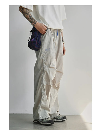 Lightweight Quick Dry Outdoor Work Trousers For Men Women Summer Casual Loose Straight Leg Long Pants Mountain Hiking Bottoms