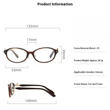Elliptical Reading Glasses – Fashion Presbyopia Glasses With Anti Blue Light Lenses
