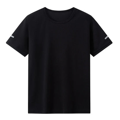 1/4piece Spring/Summer Youth Plus Size 13-16 Years Old Quick Drying Sports Short Sleeved T-shirt Versatile Top For Boys And Girl