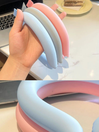 Summer Neck Cooling Tube Reusable Portable Ice Neck Cooler Ring Soft Silicone Cold Neck Wrap For Heat Relief And Outdoor Activit