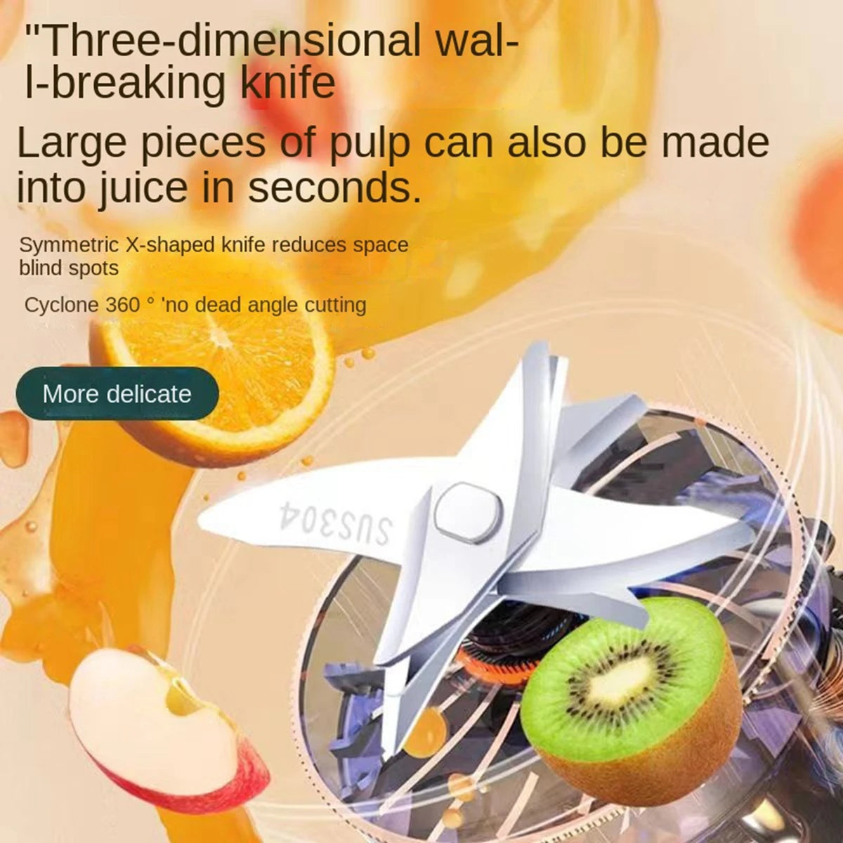 Portable Electric Fruit Juicer  Blender - Double Cup USB Mixer