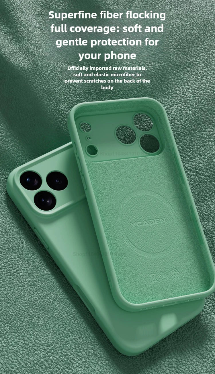 Original Liquid Silicone Magnetic Phone Case For iPhone 17 16 15 14 13 12 Pro Max Plus 17 Air For Magsafe Wireless Charge Cover