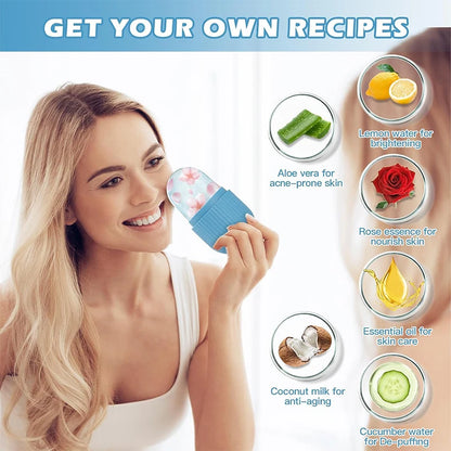 Silicone Ice Cube Trays Facial Eye Roller Ice Ball Beauty Face Lifting Massager Contouring Reduce Acne Skin Care Tool Reusable